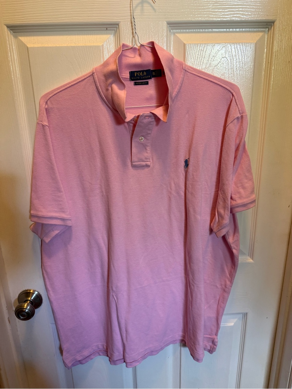 Polo by Ralph Lauren Light Pink Men’s Polo Shirt with Pony Logo